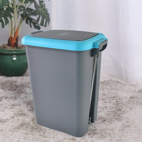 Plastic Push N Pedal Dust Bin | Hands-Free Operation, Compact Design, Unbreakable Plastic | Ideal for Kitchen, Office & Bathroom Use 6.5 Litres (1 Pc / Mix Color) Description :- Keep your surroundings clean and clutter-free with this 6.5 Litre Push N Peda